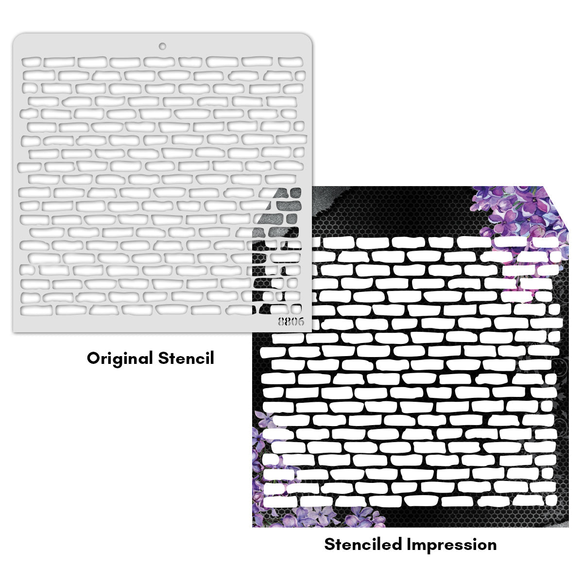 iCraft Multi-Surface Stencils - Perfect for Walls, DIY & Resin Art Projects | Reusable |12" x 12" Stencil-8806