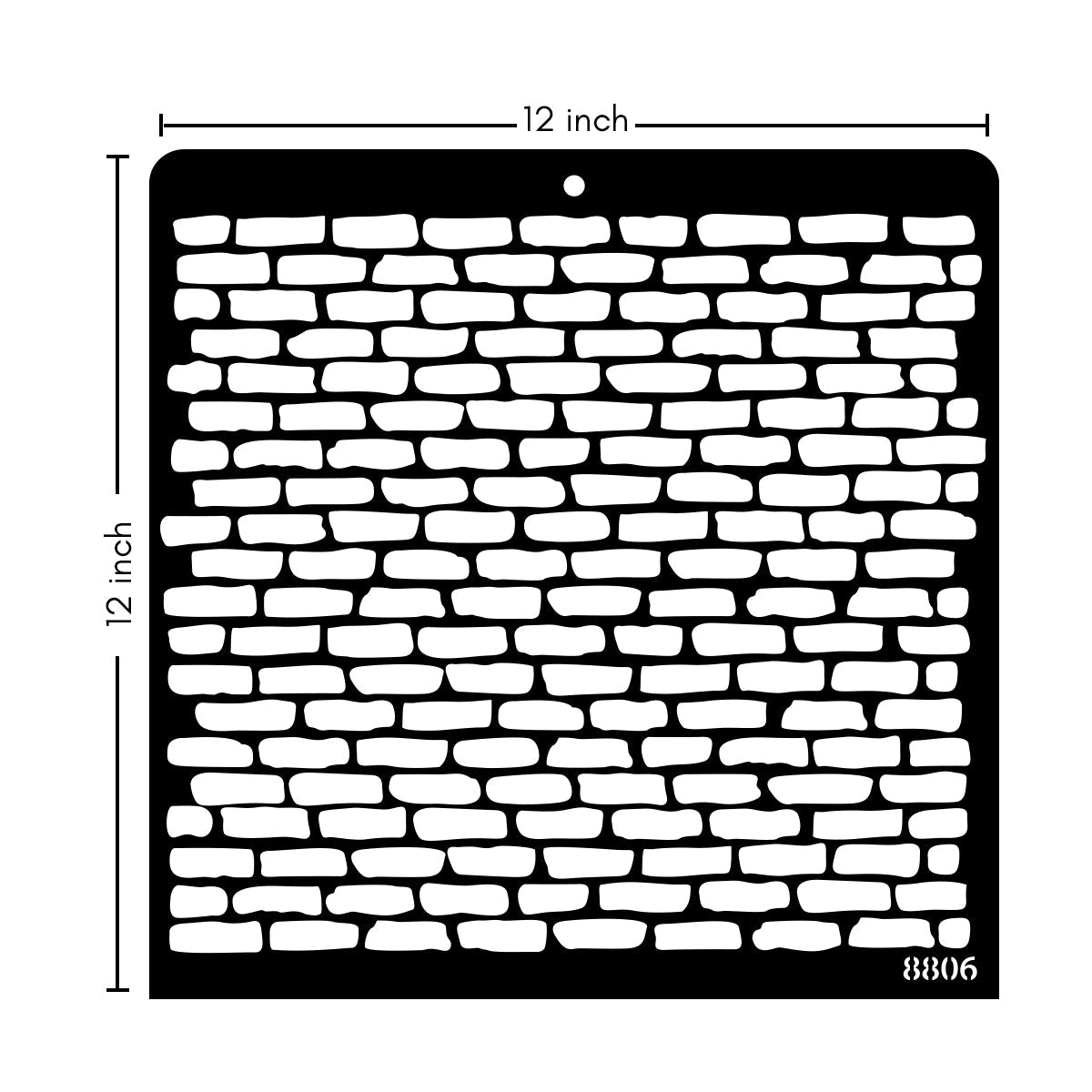 iCraft Multi-Surface Stencils - Perfect for Walls, DIY & Resin Art Projects | Reusable |12" x 12" Stencil-8806