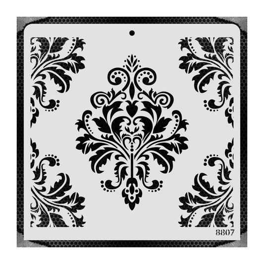 iCraft Multi-Surface Stencils - Perfect for Walls, DIY & Resin Art Projects | Reusable |12" x 12" Stencil-8807