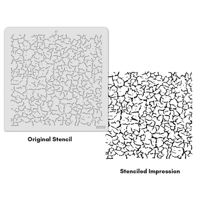 iCraft Multi-Surface Stencils - Perfect for Walls, DIY & Resin Art Projects | Reusable |12" x 12" Stencil-8809