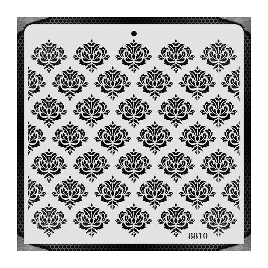iCraft Multi-Surface Stencils - Perfect for Walls, DIY & Resin Art Projects | Reusable |12" x 12" Stencil-8810