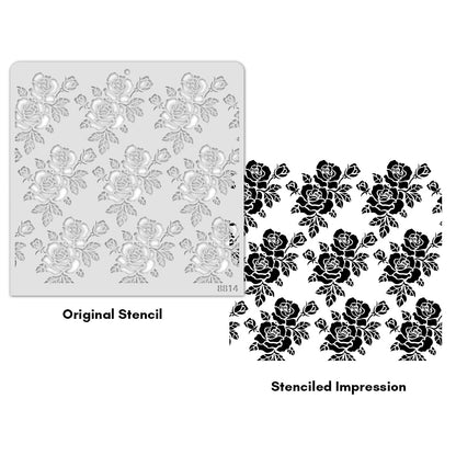 iCraft Multi-Surface Stencils - Perfect for Walls, DIY & Resin Art Projects | Reusable |12" x 12" Stencil-8814