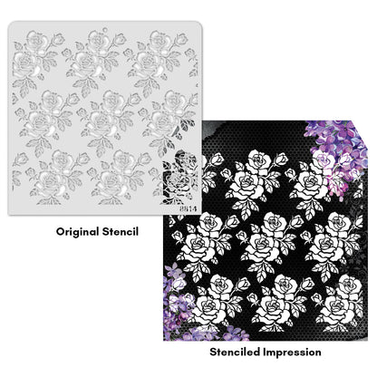 iCraft Multi-Surface Stencils - Perfect for Walls, DIY & Resin Art Projects | Reusable |12" x 12" Stencil-8814