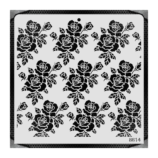 iCraft Multi-Surface Stencils - Perfect for Walls, DIY & Resin Art Projects | Reusable |12" x 12" Stencil-8814
