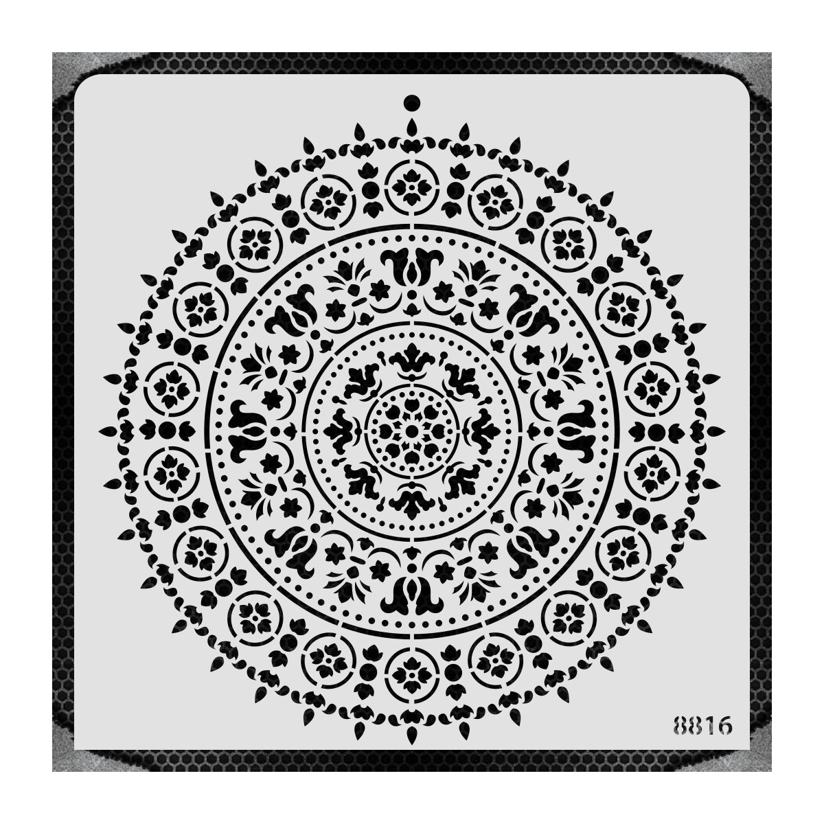 iCraft Multi-Surface Stencils - Perfect for Walls, DIY & Resin Art Projects | Reusable |12" x 12" Stencil-8816