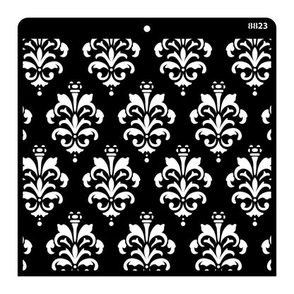 iCraft Multi-Surface Stencils - Perfect for Walls, DIY & Resin Art Projects | Reusable |12" x 12" Stencil-8823