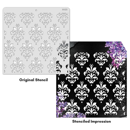 iCraft Multi-Surface Stencils - Perfect for Walls, DIY & Resin Art Projects | Reusable |12" x 12" Stencil-8823