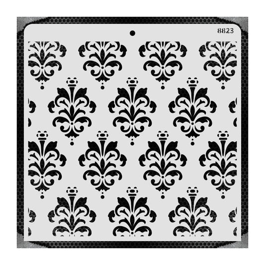 iCraft Multi-Surface Stencils - Perfect for Walls, DIY & Resin Art Projects | Reusable |12" x 12" Stencil-8823