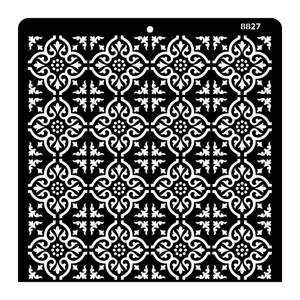 iCraft Multi-Surface Stencils - Perfect for Walls, DIY & Resin Art Projects | Reusable |12" x 12" Stencil-8827