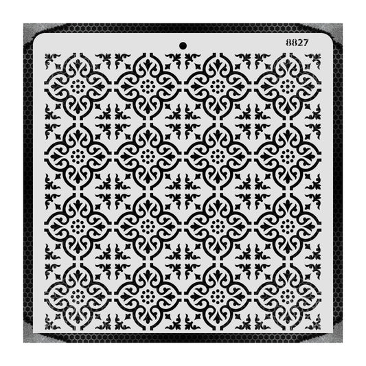 iCraft Multi-Surface Stencils - Perfect for Walls, DIY & Resin Art Projects | Reusable |12" x 12" Stencil-8827