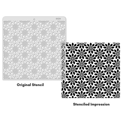 iCraft Multi-Surface Stencils - Perfect for Walls, DIY & Resin Art Projects | Reusable |12" x 12" Stencil-8829
