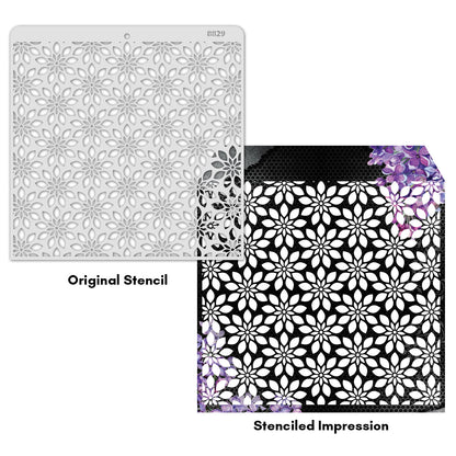 iCraft Multi-Surface Stencils - Perfect for Walls, DIY & Resin Art Projects | Reusable |12" x 12" Stencil-8829