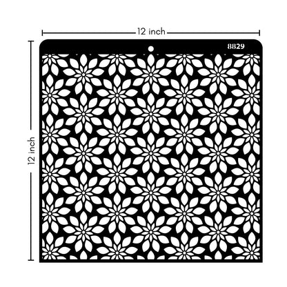 iCraft Multi-Surface Stencils - Perfect for Walls, DIY & Resin Art Projects | Reusable |12" x 12" Stencil-8829