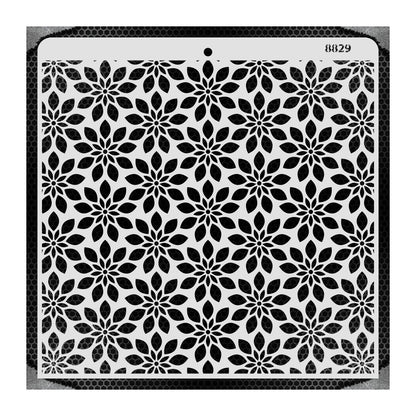 iCraft Multi-Surface Stencils - Perfect for Walls, DIY & Resin Art Projects | Reusable |12" x 12" Stencil-8829