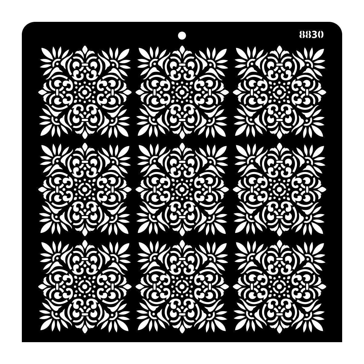 iCraft Multi-Surface Stencils - Perfect for Walls, DIY & Resin Art Projects | Reusable |12" x 12" Stencil-8830