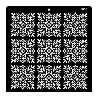 iCraft Multi-Surface Stencils - Perfect for Walls, DIY & Resin Art Projects | Reusable |12" x 12" Stencil-8830
