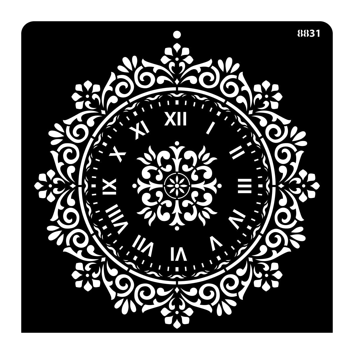 iCraft Multi-Surface Stencils - Perfect for Walls, DIY & Resin Art Projects | Reusable |12" x 12" Stencil-8831