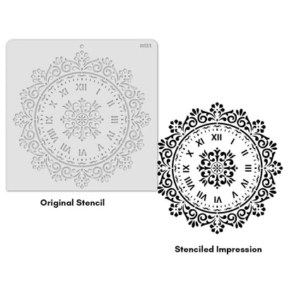 iCraft Multi-Surface Stencils - Perfect for Walls, DIY & Resin Art Projects | Reusable |12" x 12" Stencil-8831