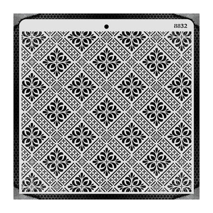 iCraft Multi-Surface Stencils - Perfect for Walls, DIY & Resin Art Projects | Reusable |12" x 12" Stencil-8832