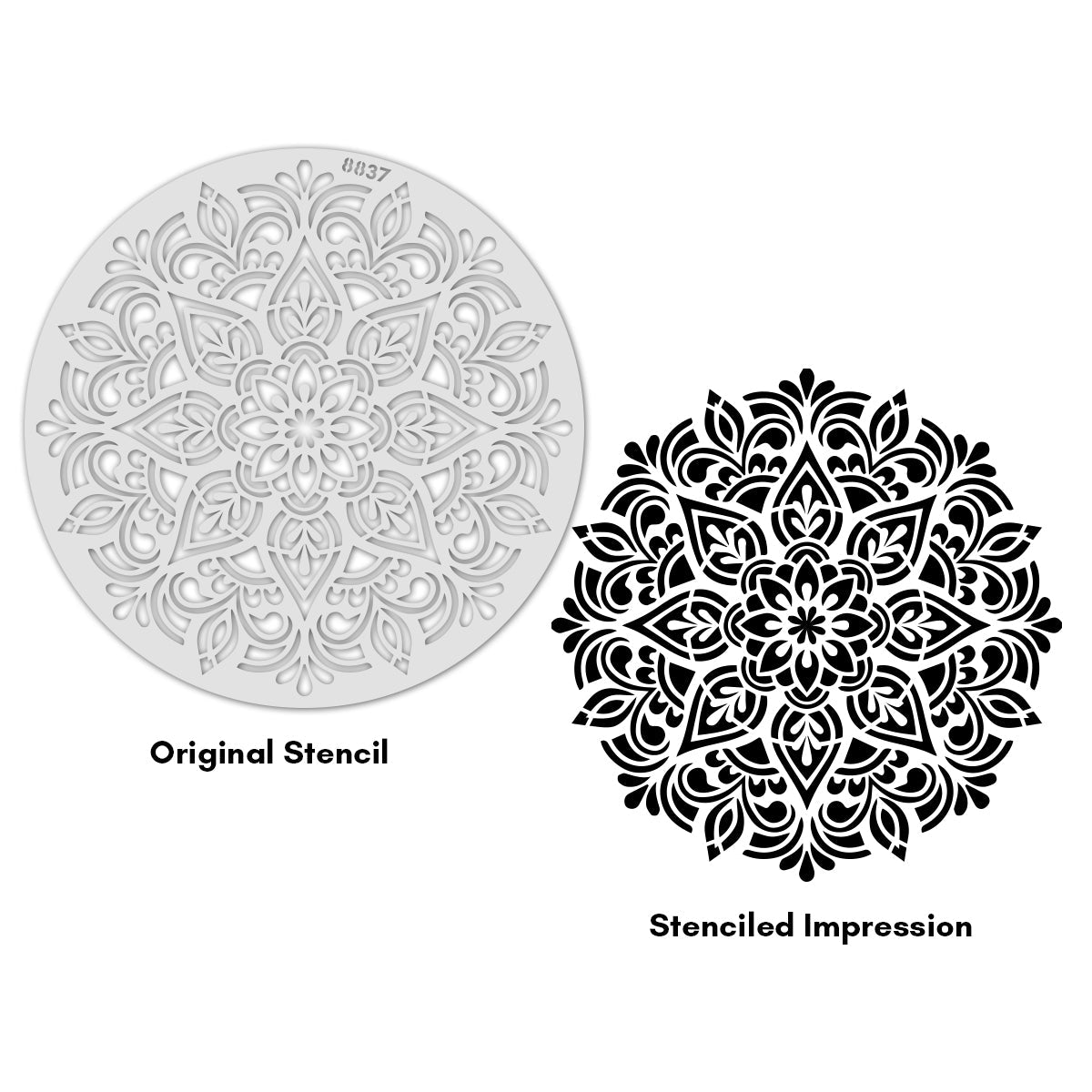iCraft Multi-Surface Stencils - Perfect for Walls, DIY & Resin Art Projects | Reusable |12" x 12" Stencil-8837