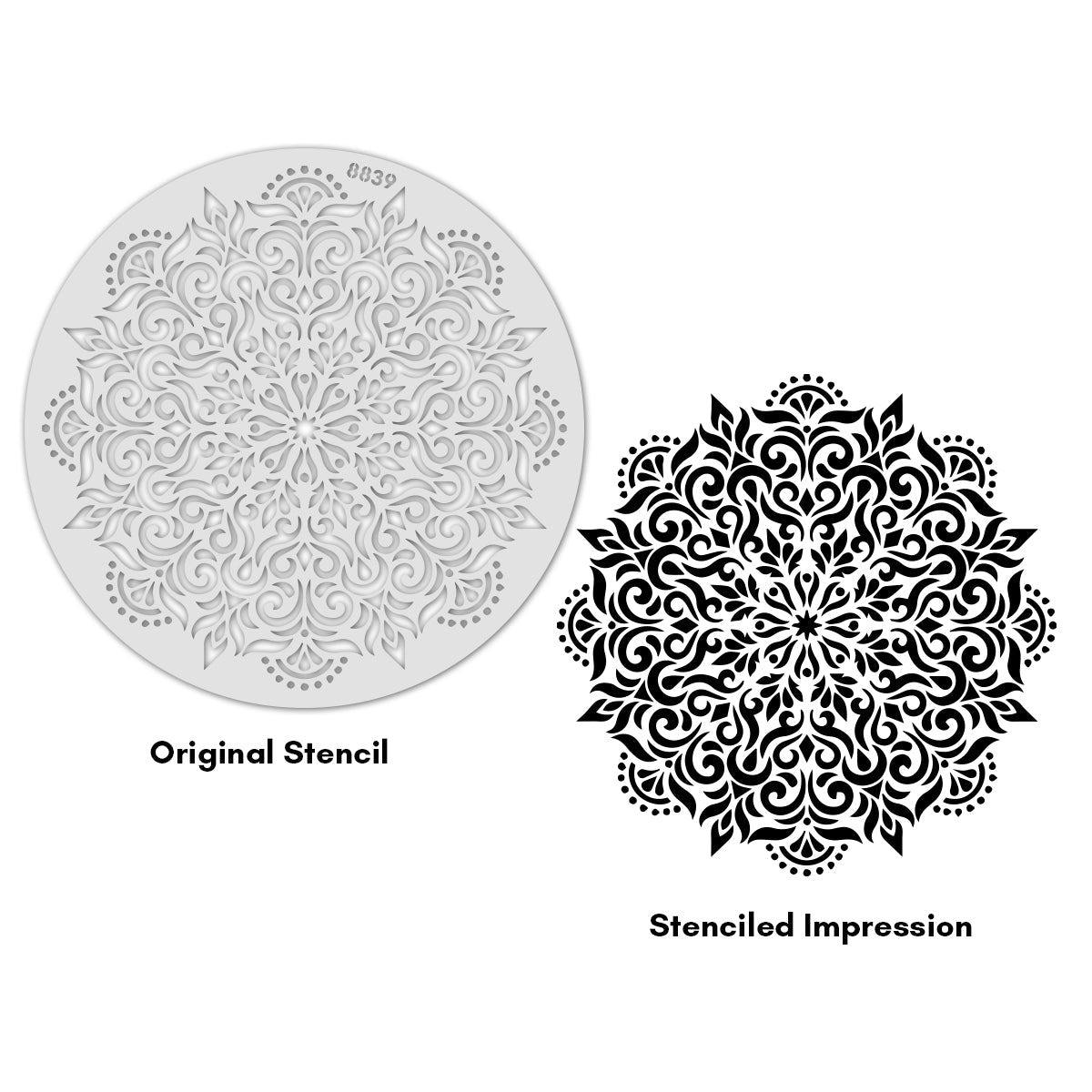 iCraft Multi-Surface Stencils - Perfect for Walls, DIY & Resin Art Projects | Reusable |12" x 12" Stencil-8839