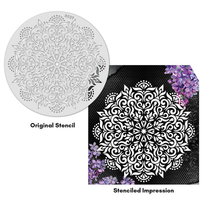 iCraft Multi-Surface Stencils - Perfect for Walls, DIY & Resin Art Projects | Reusable |12" x 12" Stencil-8839