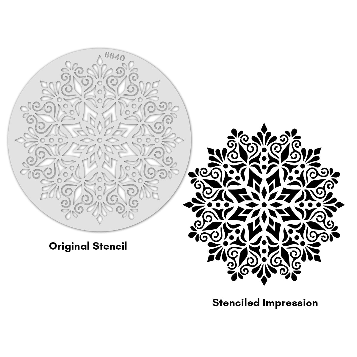 iCraft Multi-Surface Stencils - Perfect for Walls, DIY & Resin Art Projects | Reusable |12" x 12" Stencil-8840