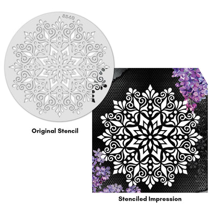 iCraft Multi-Surface Stencils - Perfect for Walls, DIY & Resin Art Projects | Reusable |12" x 12" Stencil-8840