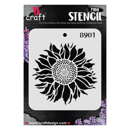 iCraft Multi-Surface Stencils - Perfect for Walls, DIY & Resin Art Projects | Reusable |Mini Stencil 4"x 4"-8901