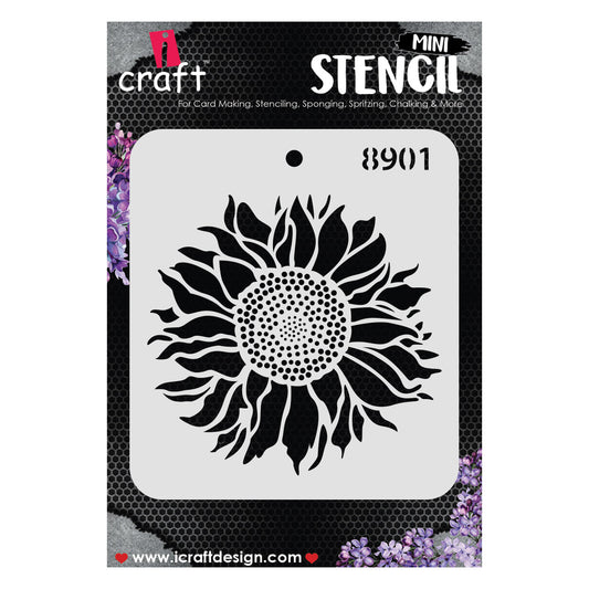 iCraft Multi-Surface Stencils - Perfect for Walls, DIY & Resin Art Projects | Reusable |Mini Stencil 4"x 4"-8901