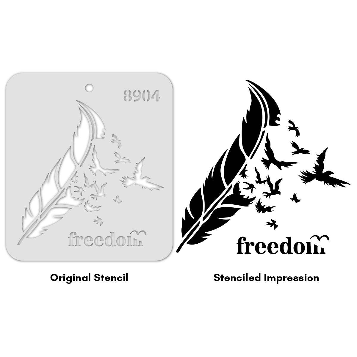 iCraft Multi-Surface Stencils - Perfect for Walls, DIY & Resin Art Projects | Reusable |Mini Stencil 4"x 4"-8904