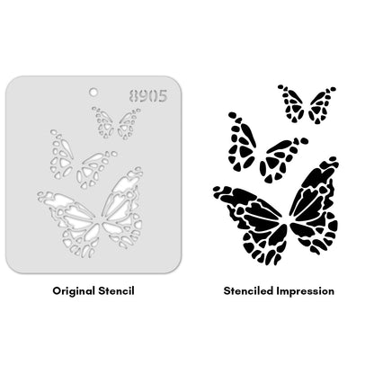 iCraft Multi-Surface Stencils - Perfect for Walls, DIY & Resin Art Projects | Reusable |Mini Stencil 4"x 4"-8905