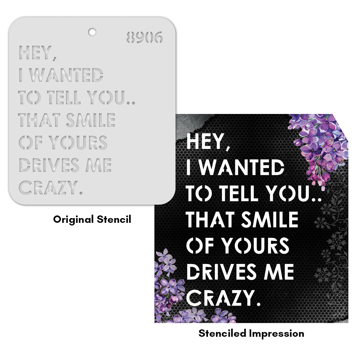 iCraft Multi-Surface Stencils - Perfect for Walls, DIY & Resin Art Projects | Reusable |Mini Stencil 4"x 4"-8906