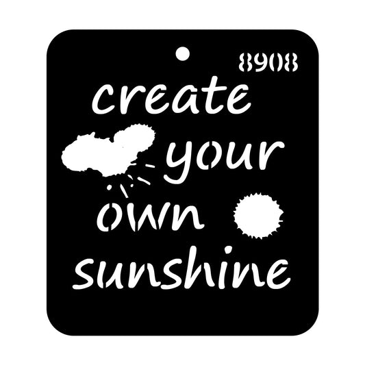 iCraft Multi-Surface Stencils - Perfect for Walls, DIY & Resin Art Projects | Reusable |Mini Stencil 4"x 4"-8908