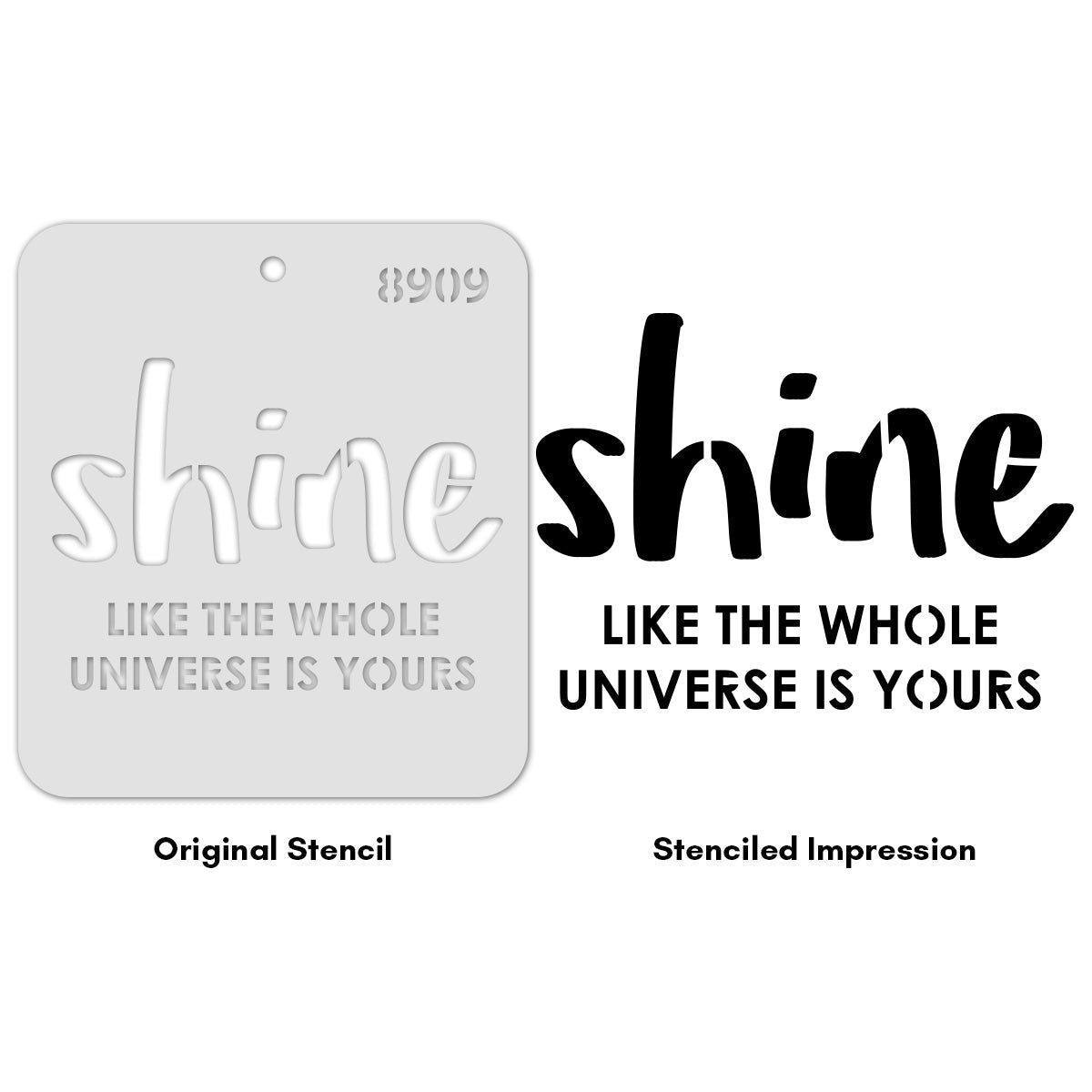 iCraft Multi-Surface Stencils - Perfect for Walls, DIY & Resin Art Projects | Reusable |Mini Stencil 4"x 4"-8909
