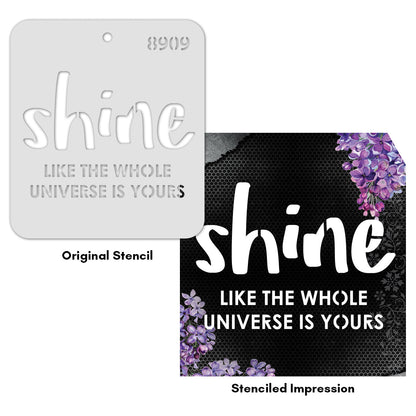 iCraft Multi-Surface Stencils - Perfect for Walls, DIY & Resin Art Projects | Reusable |Mini Stencil 4"x 4"-8909
