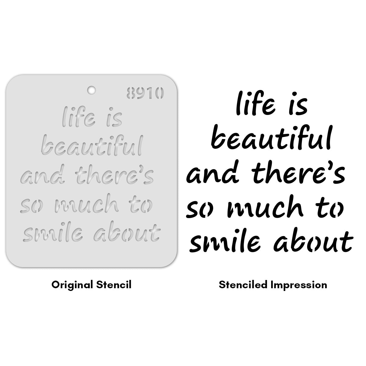 iCraft Multi-Surface Stencils - Perfect for Walls, DIY & Resin Art Projects | Reusable |Mini Stencil 4"x 4"-8910