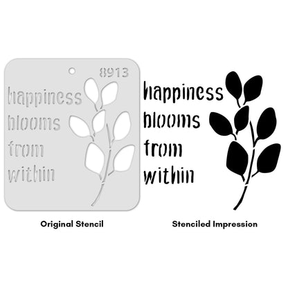 iCraft Multi-Surface Stencils - Perfect for Walls, DIY & Resin Art Projects | Reusable |Mini Stencil 4"x 4"-8913