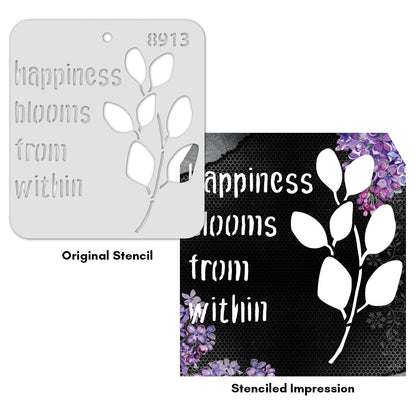 iCraft Multi-Surface Stencils - Perfect for Walls, DIY & Resin Art Projects | Reusable |Mini Stencil 4"x 4"-8913