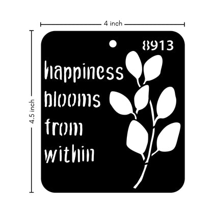 iCraft Multi-Surface Stencils - Perfect for Walls, DIY & Resin Art Projects | Reusable |Mini Stencil 4"x 4"-8913