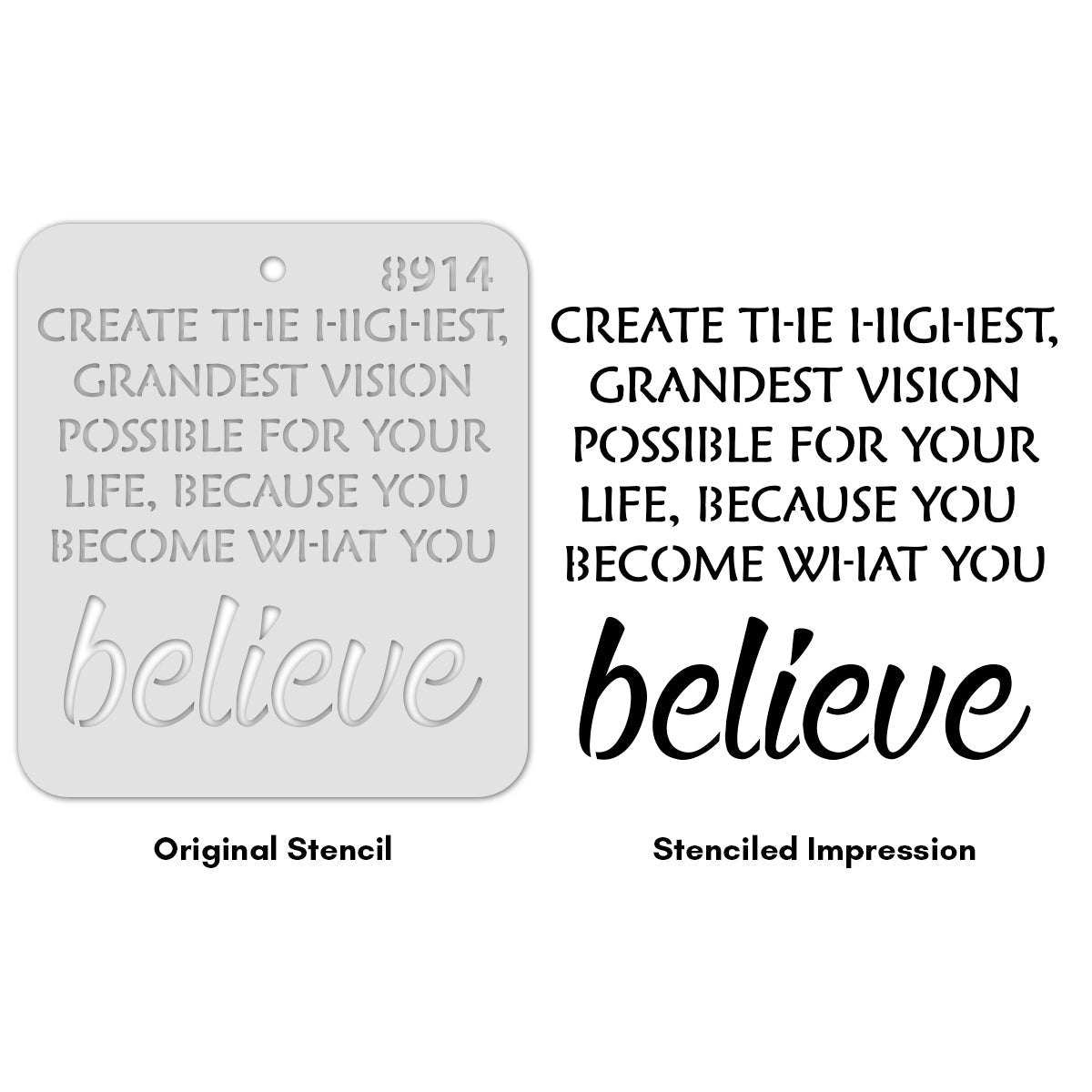 iCraft Multi-Surface Stencils - Perfect for Walls, DIY & Resin Art Projects | Reusable |Mini Stencil 4"x 4"-8914