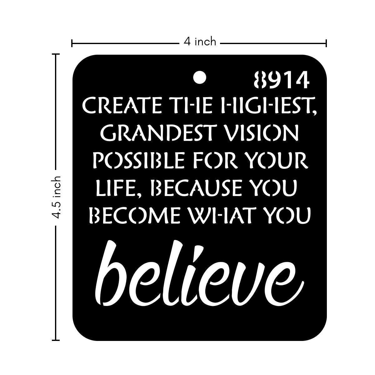 iCraft Multi-Surface Stencils - Perfect for Walls, DIY & Resin Art Projects | Reusable |Mini Stencil 4"x 4"-8914
