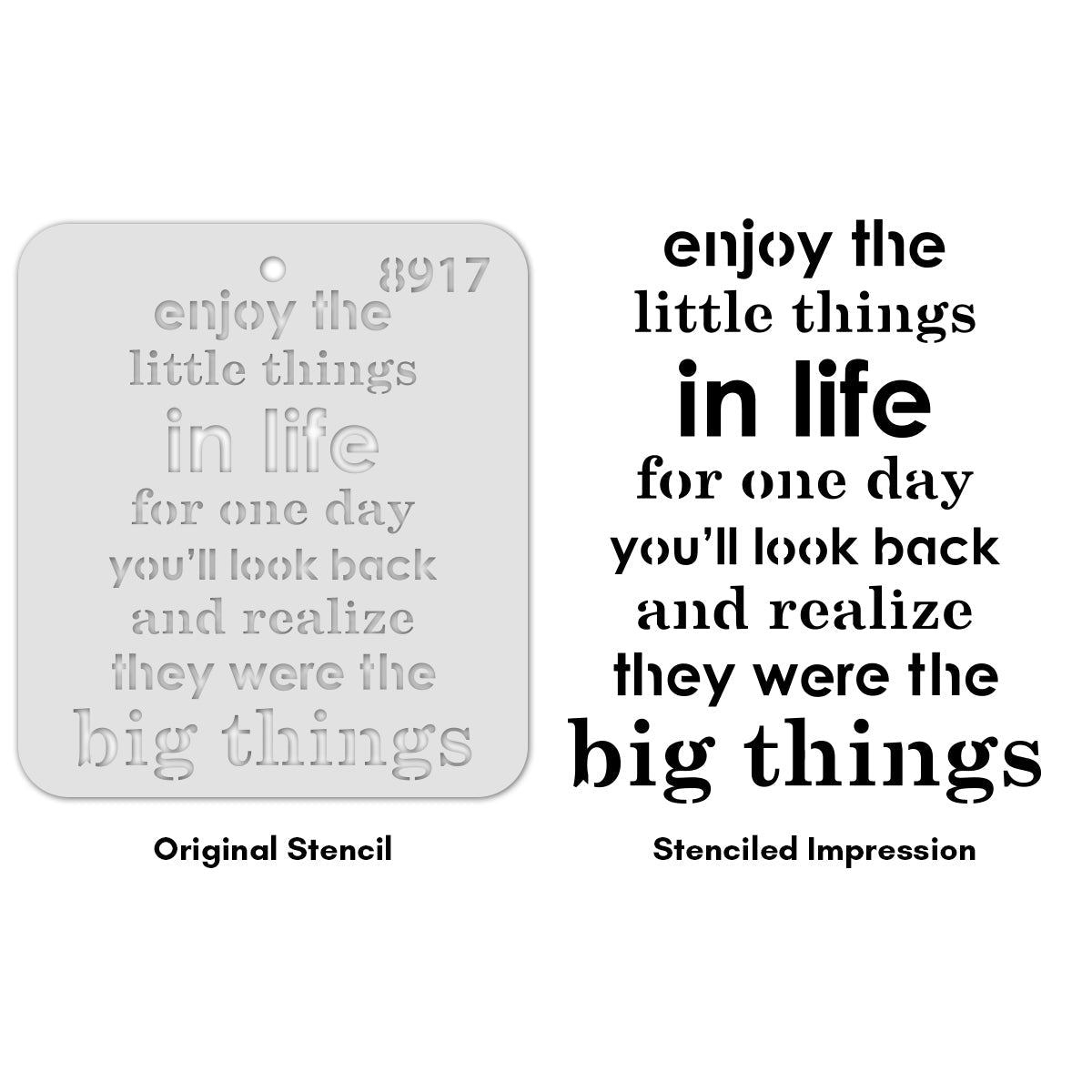 iCraft Multi-Surface Stencils - Perfect for Walls, DIY & Resin Art Projects | Reusable |Mini Stencil 4"x 4"-8917