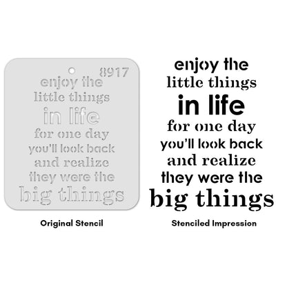 iCraft Multi-Surface Stencils - Perfect for Walls, DIY & Resin Art Projects | Reusable |Mini Stencil 4"x 4"-8917