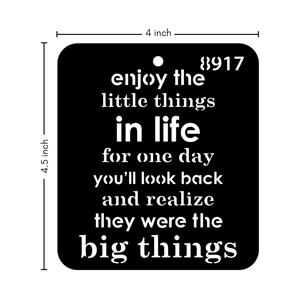 iCraft Multi-Surface Stencils - Perfect for Walls, DIY & Resin Art Projects | Reusable |Mini Stencil 4"x 4"-8917