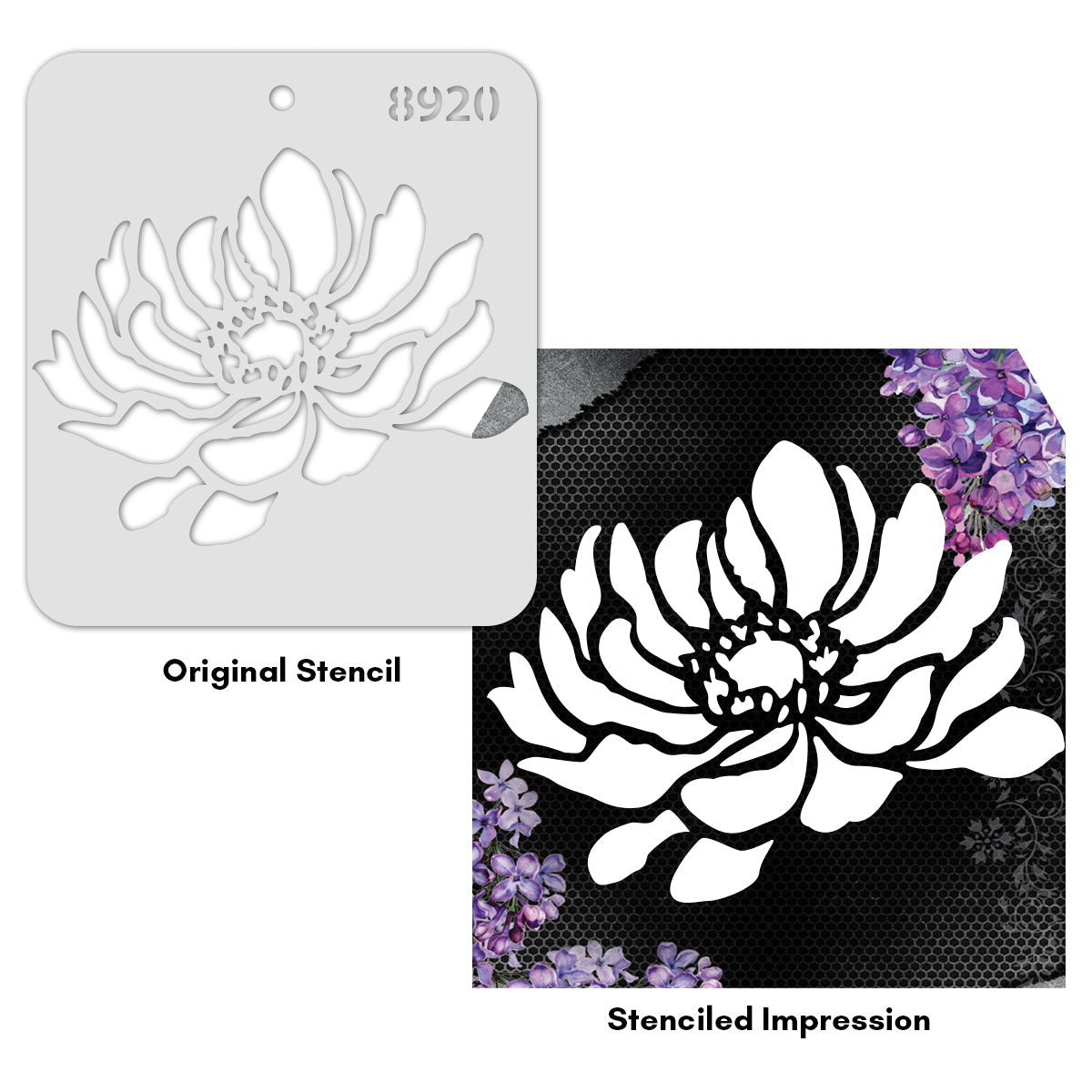 iCraft Multi-Surface Stencils - Perfect for Walls, DIY & Resin Art Projects | Reusable |Mini Stencil 4"x 4"-8920