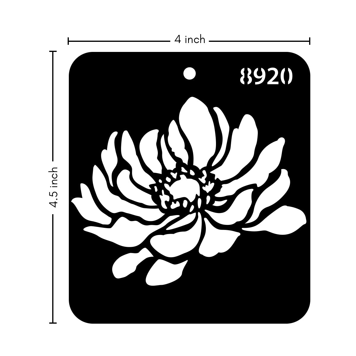 iCraft Multi-Surface Stencils - Perfect for Walls, DIY & Resin Art Projects | Reusable |Mini Stencil 4"x 4"-8920