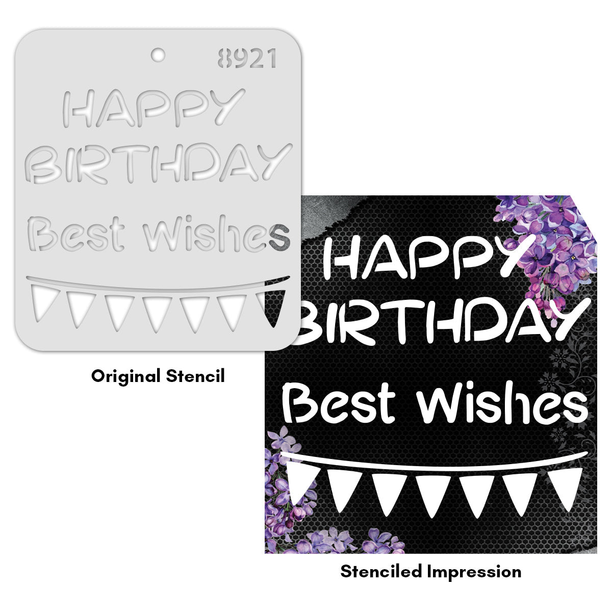 iCraft Multi-Surface Stencils - Perfect for Walls, DIY & Resin Art Projects | Reusable |Mini Stencil 4"x 4"-8921