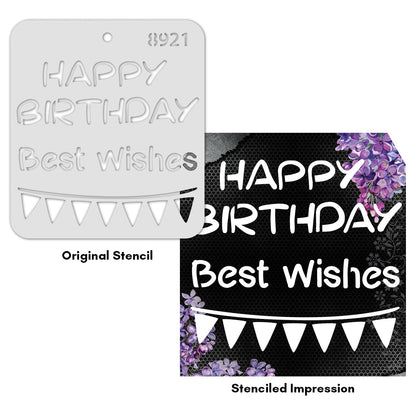 iCraft Multi-Surface Stencils - Perfect for Walls, DIY & Resin Art Projects | Reusable |Mini Stencil 4"x 4"-8921