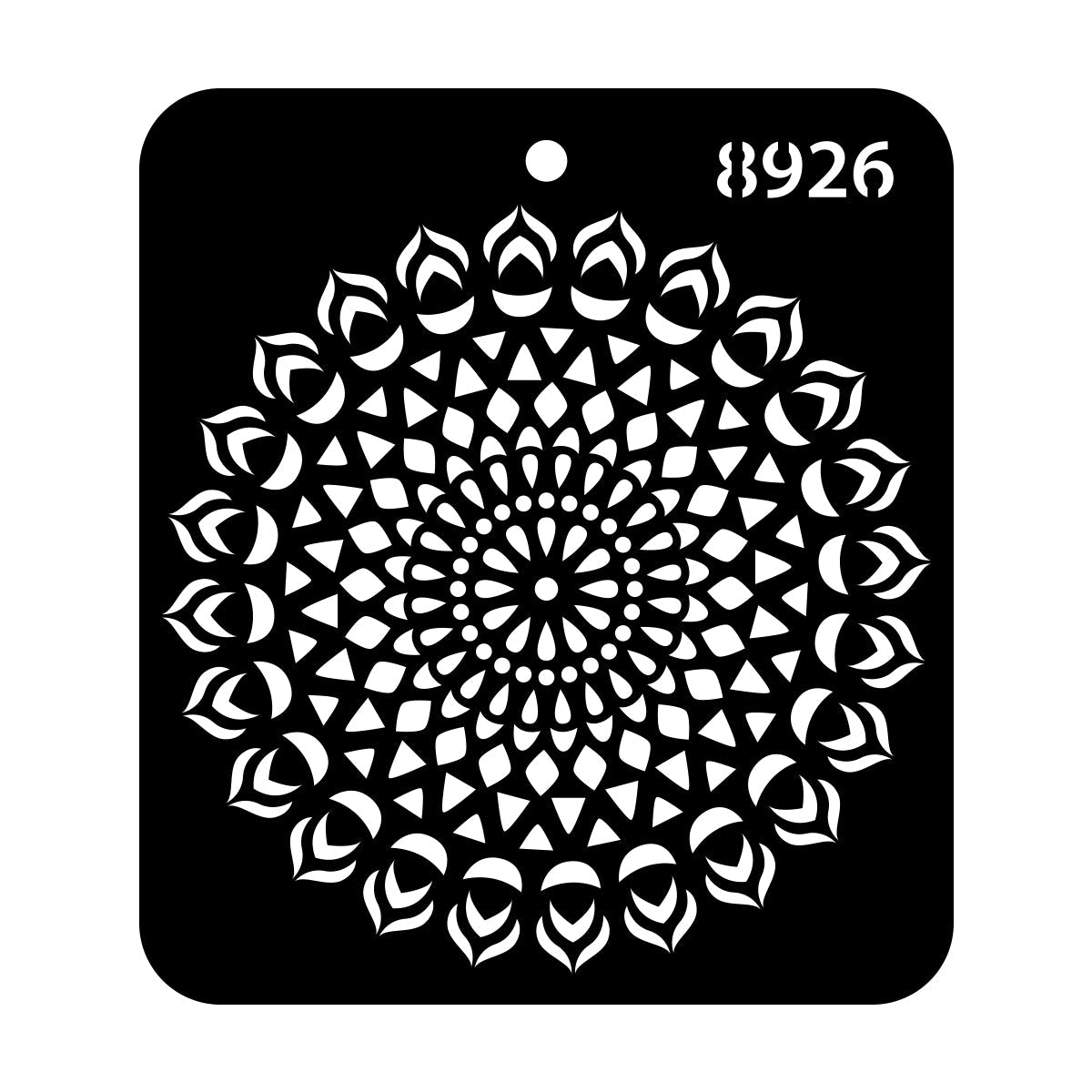 iCraft Multi-Surface Stencils - Perfect for Walls, DIY & Resin Art Projects | Reusable |Mini Stencil 4"x 4"-8926